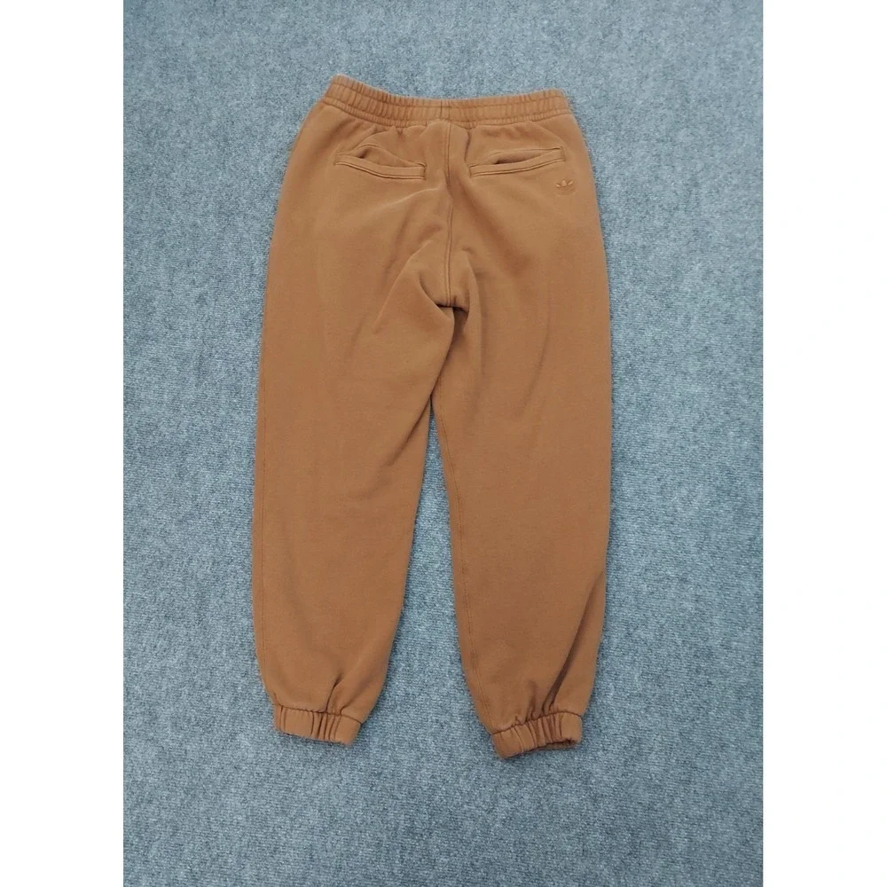 Vtg Adidas Human Race Sweatpants Joggers Mens Medium Brown Fleece Pockets